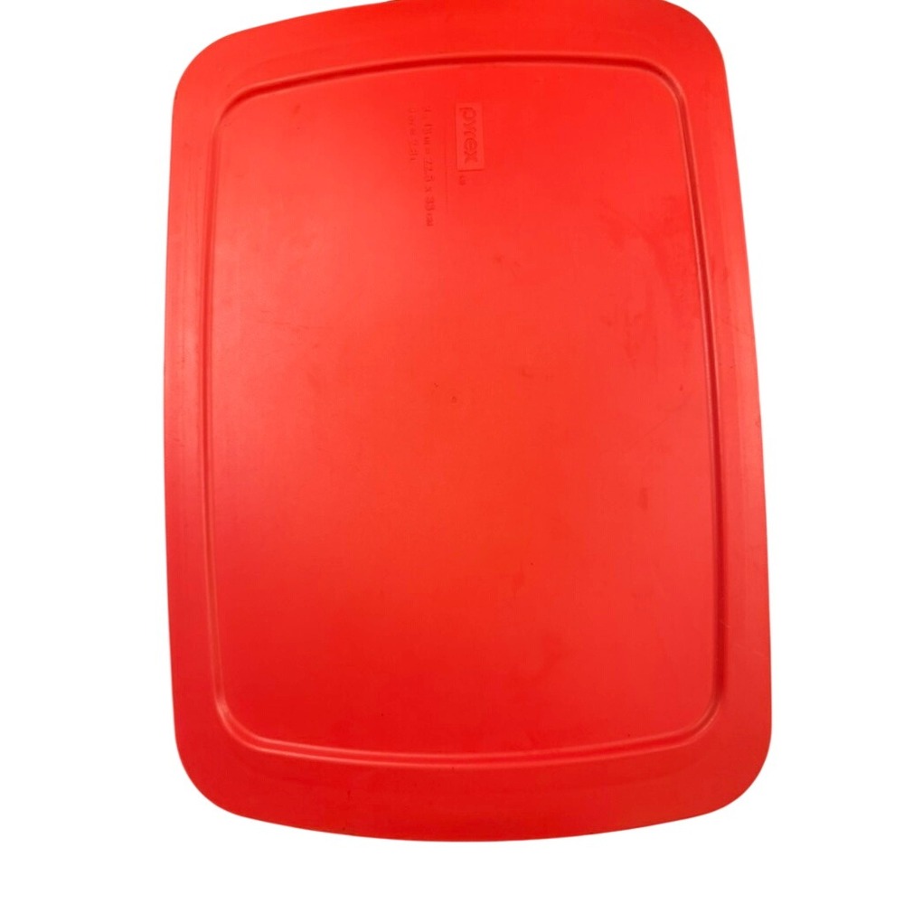 Pyrex Red Replacement Lid 3 Qt 9x13 Rectangular Baking Dish 2.8L Original Cover